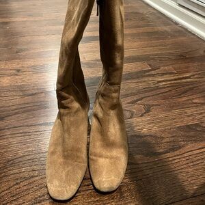 NWT Doen Cannes Knee Boot, Morel Cow Suede, 37.5 / 7.5